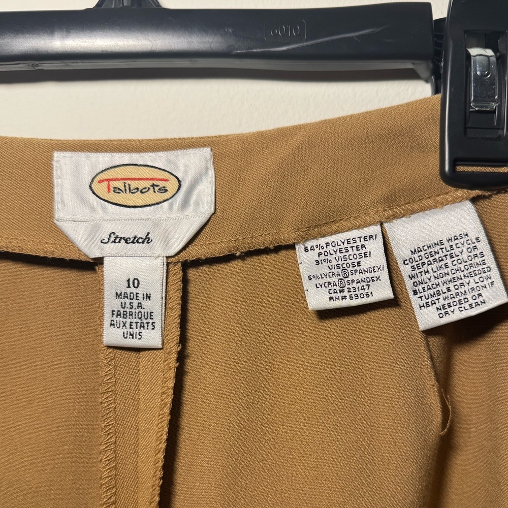 Talbots Camel Dress Pants - Size 10 - Picture 5 of 5